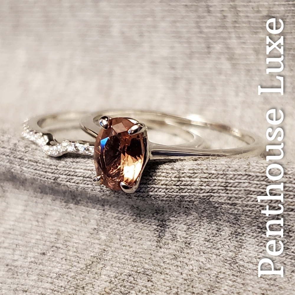 REAL Color Changing Zultanite Sterling Silver Ring Set - Picture 5 of 11